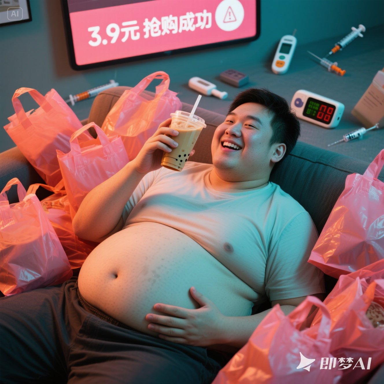 商战奶茶代替水？小心喝出糖尿病！